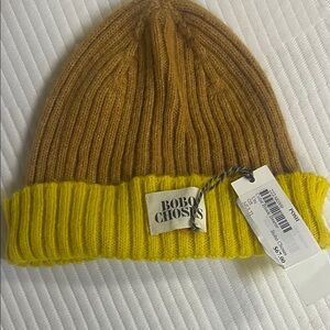 Bobo Choses Mustard and Bright Yellow Knit Hat